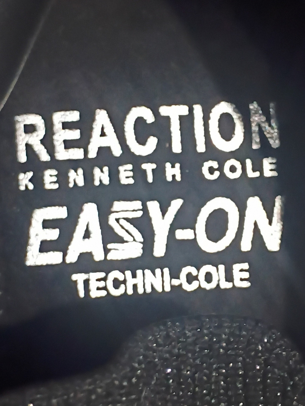 Reaction Kenneth Cole Black Knit & Leather Sneakers with White Sole - Picture 4 of 8